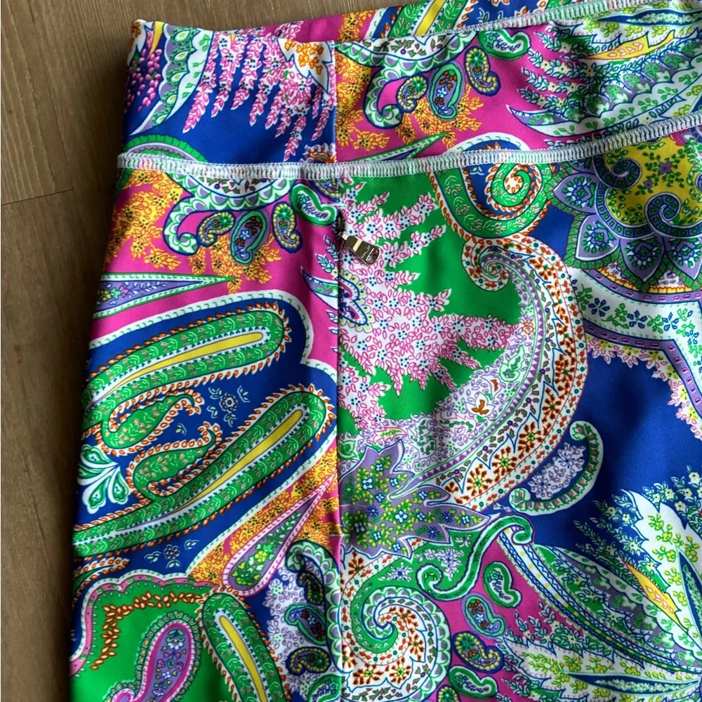 RLX Ralph Lauren Golf Concept 1 Blue Multi Skort Skirt Womens $148 athleisure M